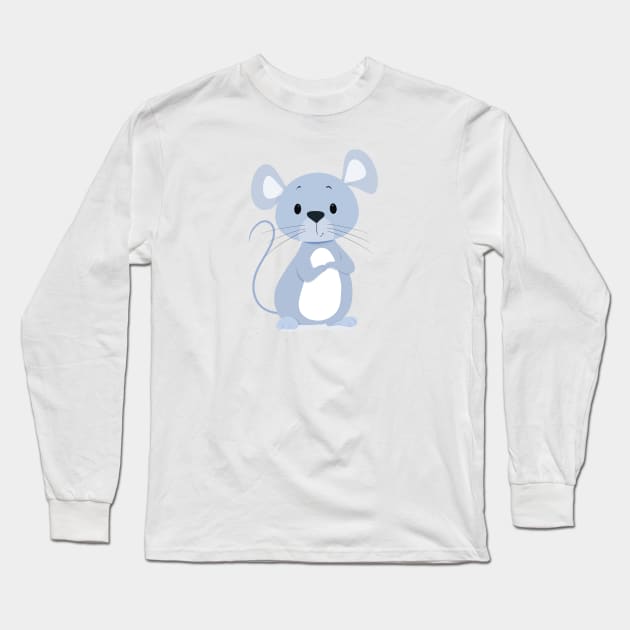 Rat Zodiac Long Sleeve T-Shirt by Hameo Art